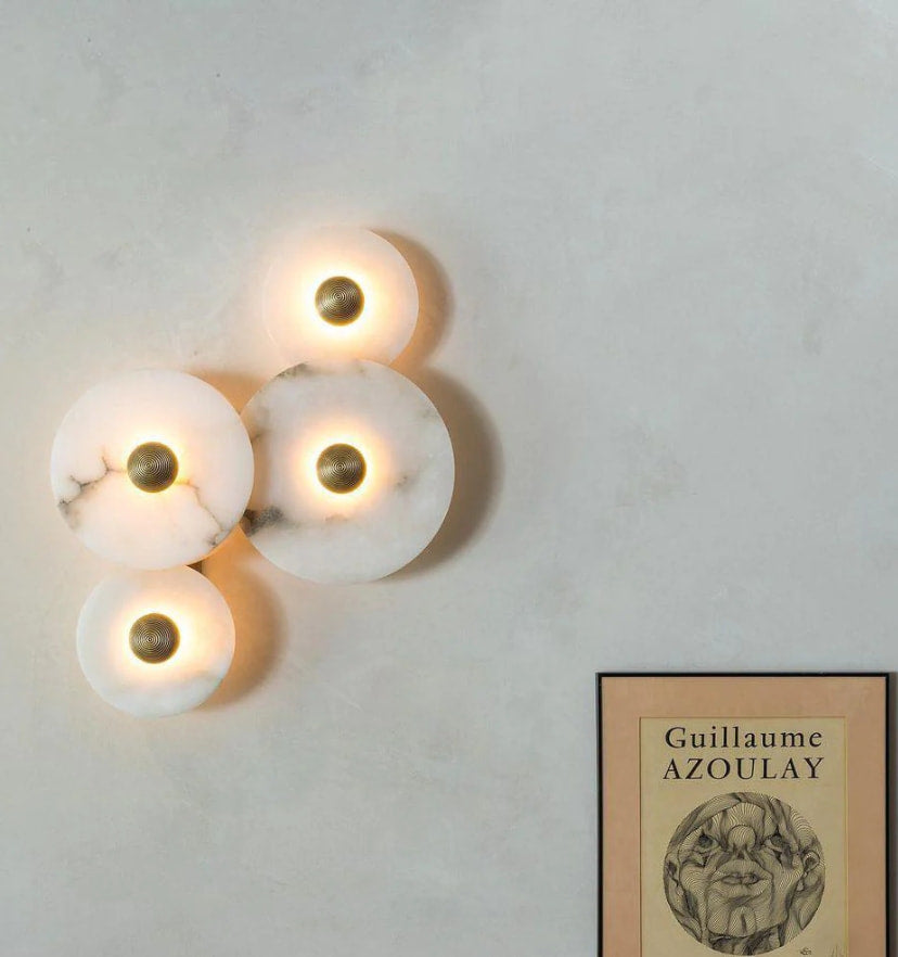 Round Alabaster Wall Lamp - NexioPick