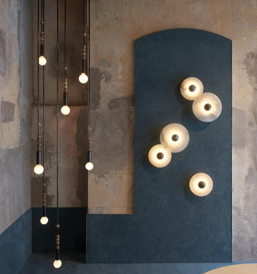 Round Alabaster Wall Lamp - NexioPick