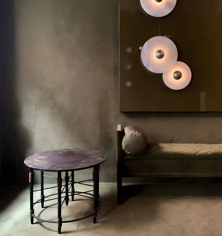 Round Alabaster Wall Lamp - NexioPick