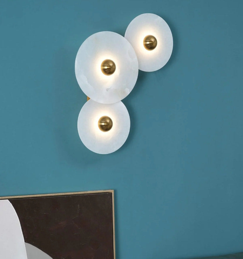 Round Alabaster Wall Lamp - NexioPick