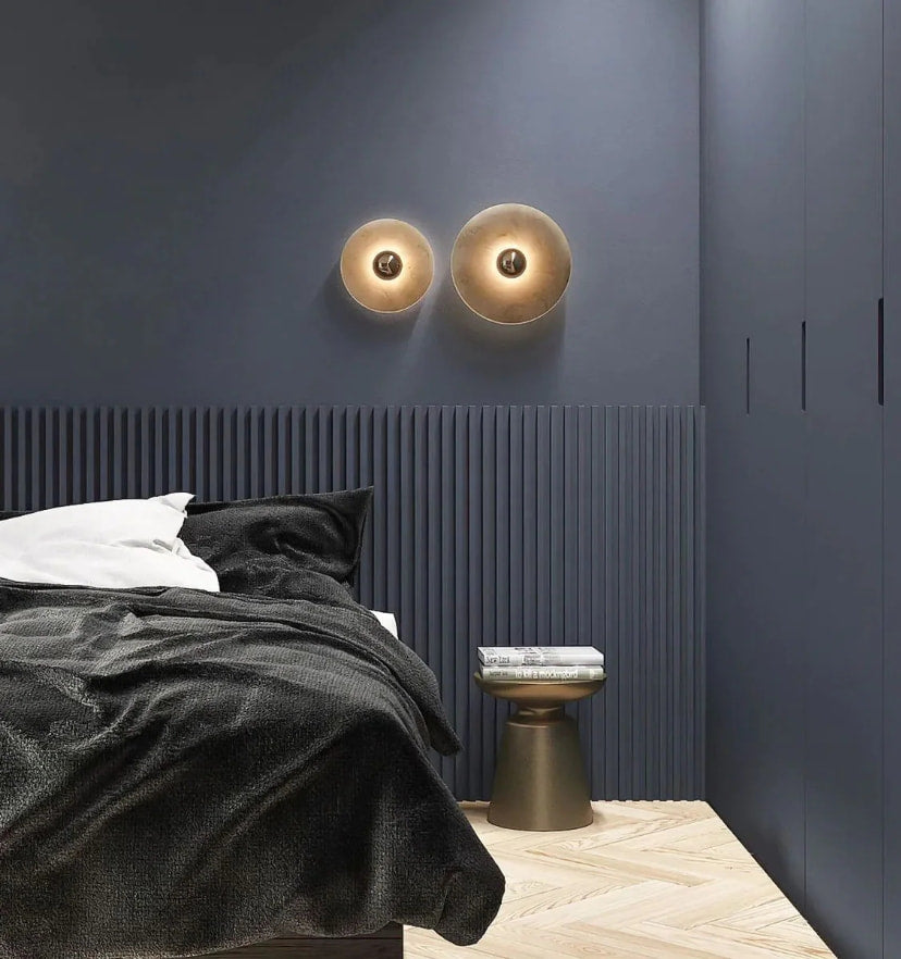 Round Alabaster Wall Lamp - NexioPick