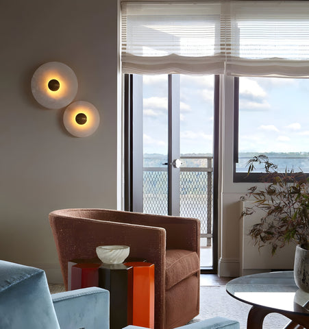 Round Alabaster Wall Lamp - NexioPick