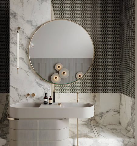 Round Alabaster Wall Lamp - NexioPick