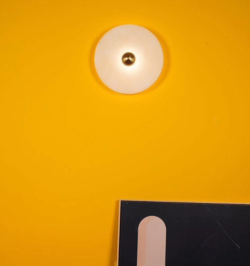 Round Alabaster Wall Lamp - NexioPick