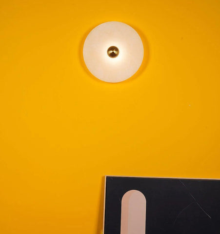 Round Alabaster Wall Lamp - NexioPick