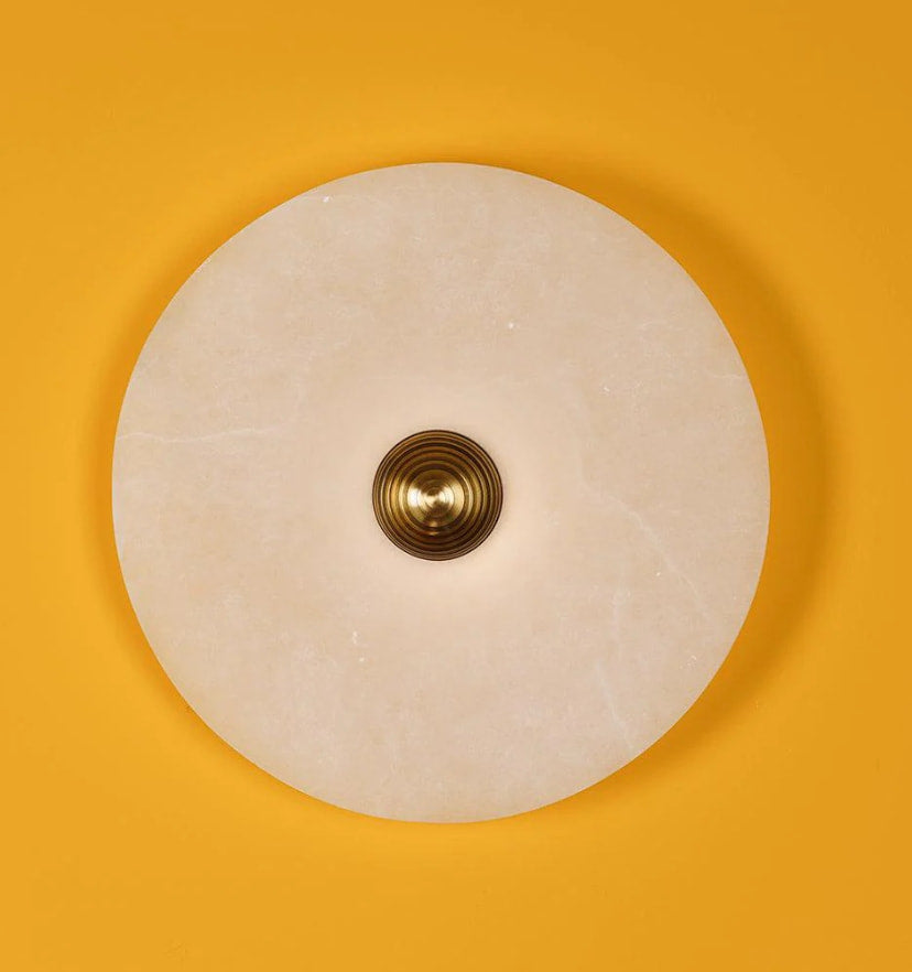 Round Alabaster Wall Lamp - NexioPick
