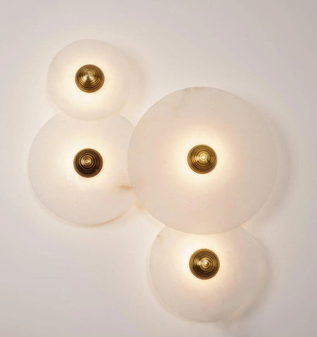 Round Alabaster Wall Lamp - NexioPick