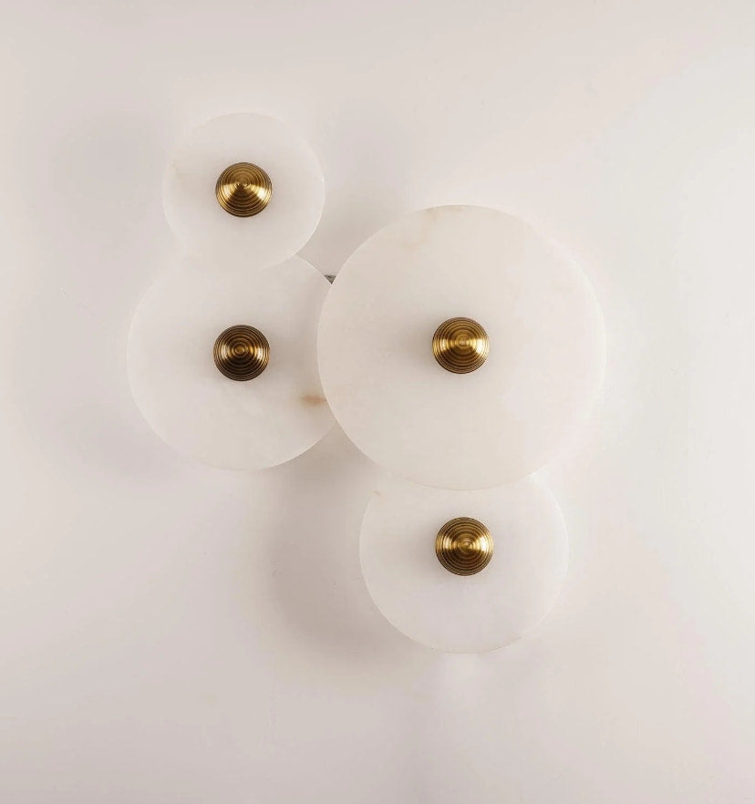 Round Alabaster Wall Lamp - NexioPick