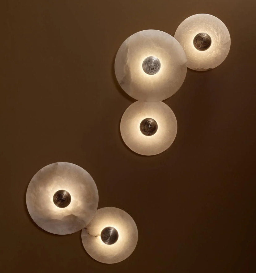 Round Alabaster Wall Lamp - NexioPick