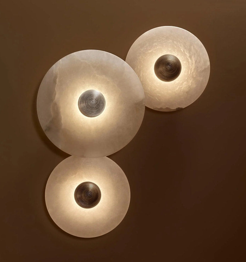 Round Alabaster Wall Lamp - NexioPick