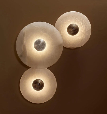 Round Alabaster Wall Lamp - NexioPick