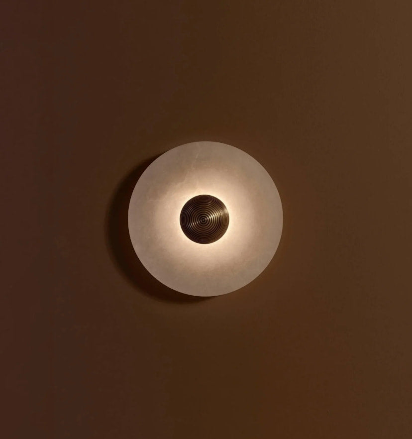 Round Alabaster Wall Lamp - NexioPick