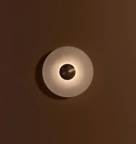 Round Alabaster Wall Lamp - NexioPick