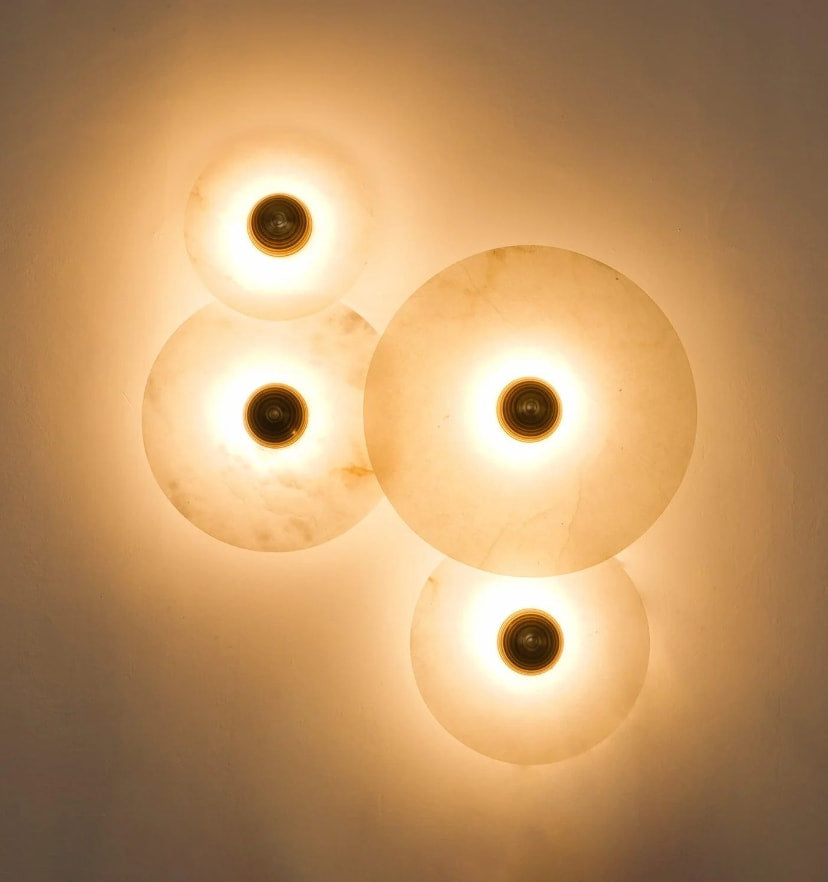 Round Alabaster Wall Lamp - NexioPick