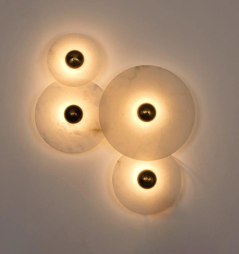 Round Alabaster Wall Lamp - NexioPick