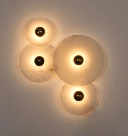 Round Alabaster Wall Lamp - NexioPick