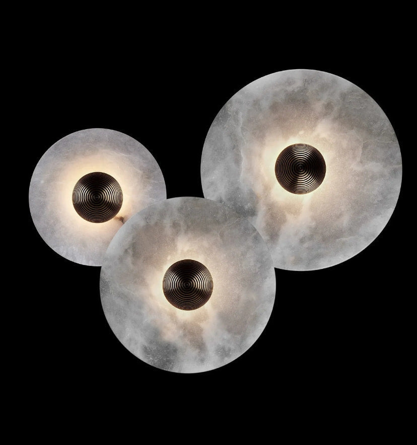 Round Alabaster Wall Lamp - NexioPick