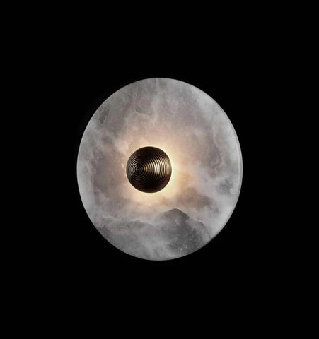 Round Alabaster Wall Lamp - NexioPick