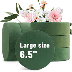 6-Pack Round Floral Foam Blocks – 6.5″ Dry Foam for Artificial & Fresh Flower Arrangements