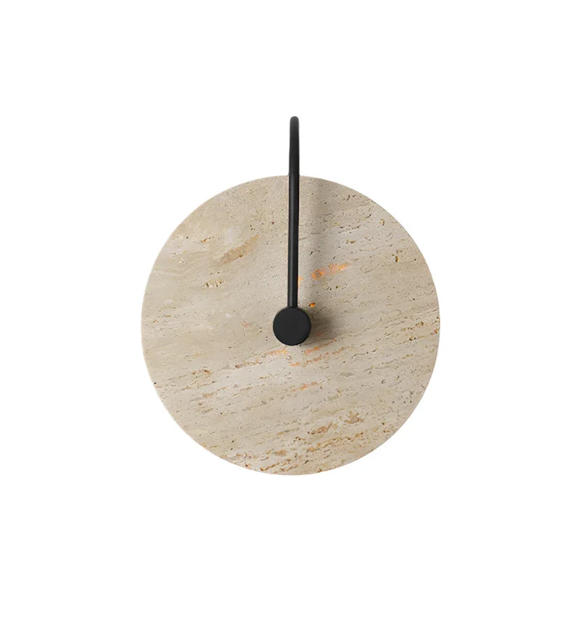 Round Travertine Wall Lamp - NexioPick
