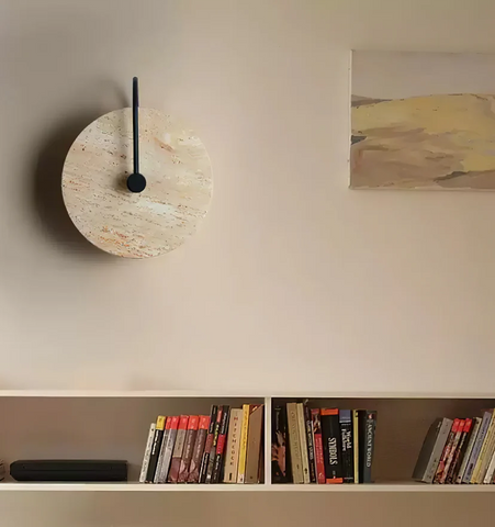 Round Travertine Wall Lamp - NexioPick