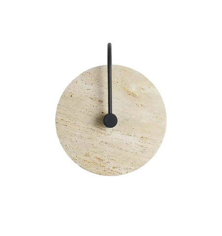 Round Travertine Wall Lamp - NexioPick