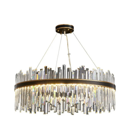 Royal Black Gold Ring Chandelier - NexioPick