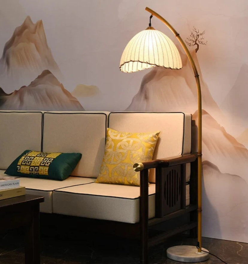 Vintage Bamboo Floor Lamp - NexioPick