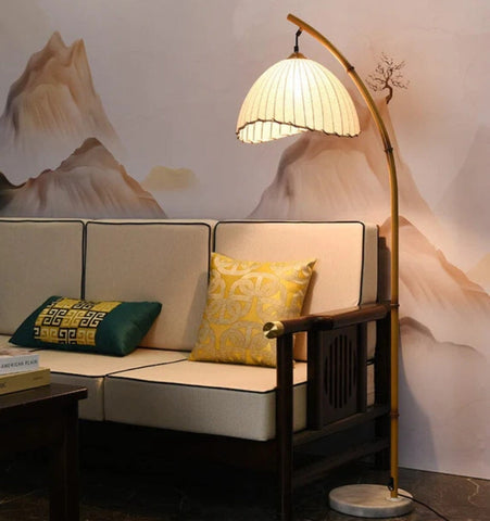 Vintage Bamboo Floor Lamp - NexioPick