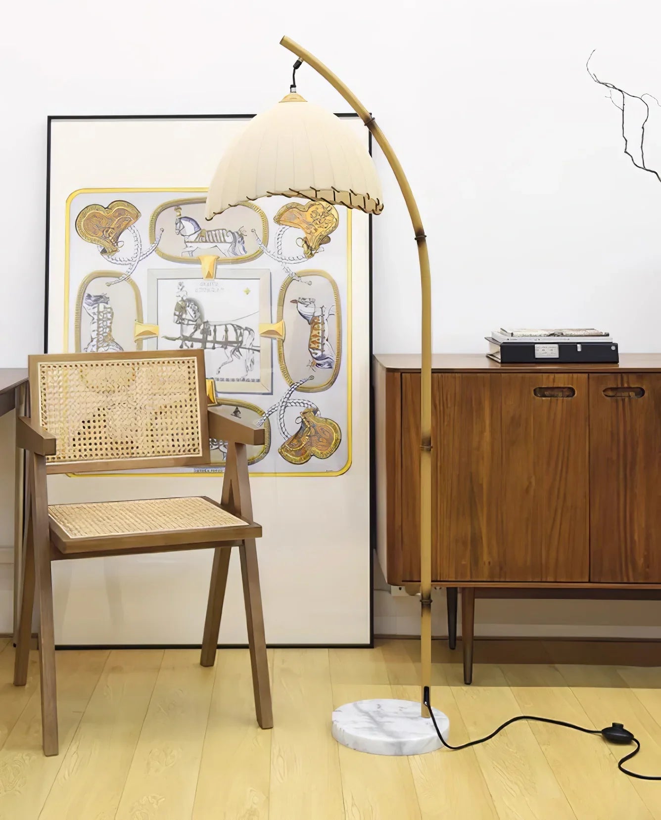 Vintage Bamboo Floor Lamp - NexioPick