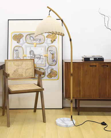 Vintage Bamboo Floor Lamp - NexioPick
