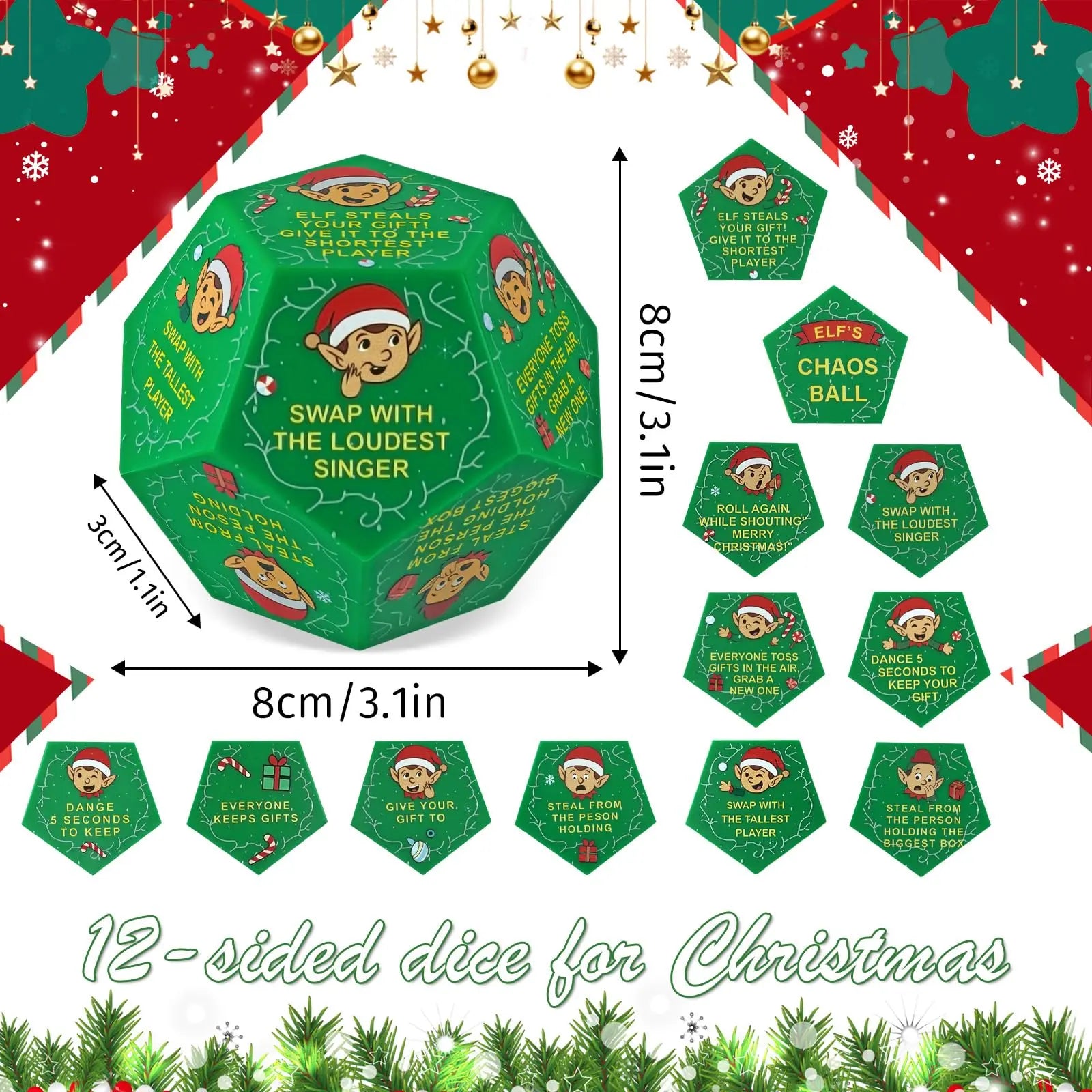 Santa Swap Gift Exchange Dice - Nexiopick™