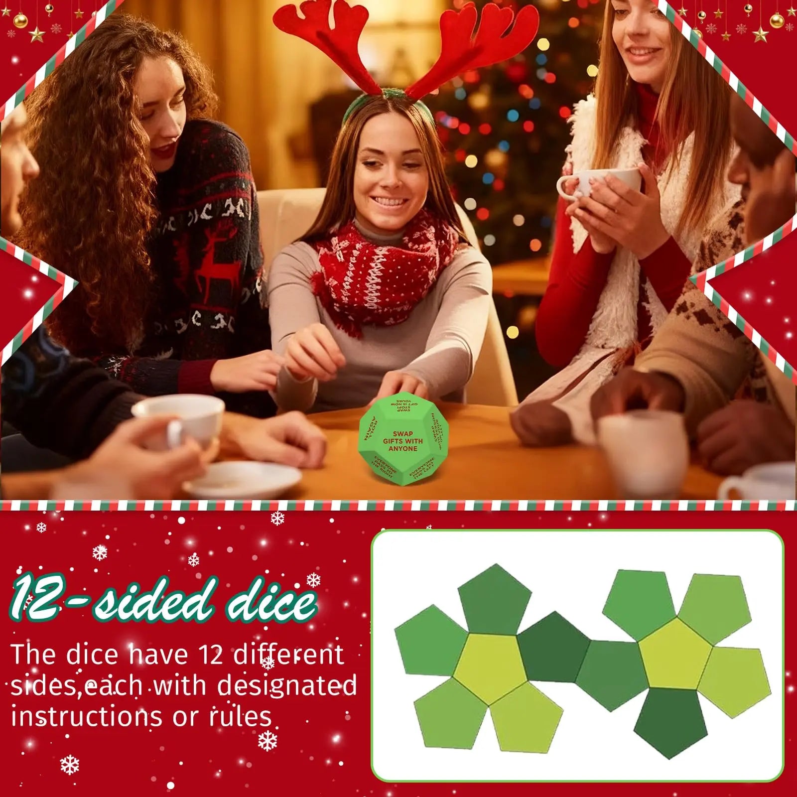 Santa Swap Gift Exchange Dice - Nexiopick™