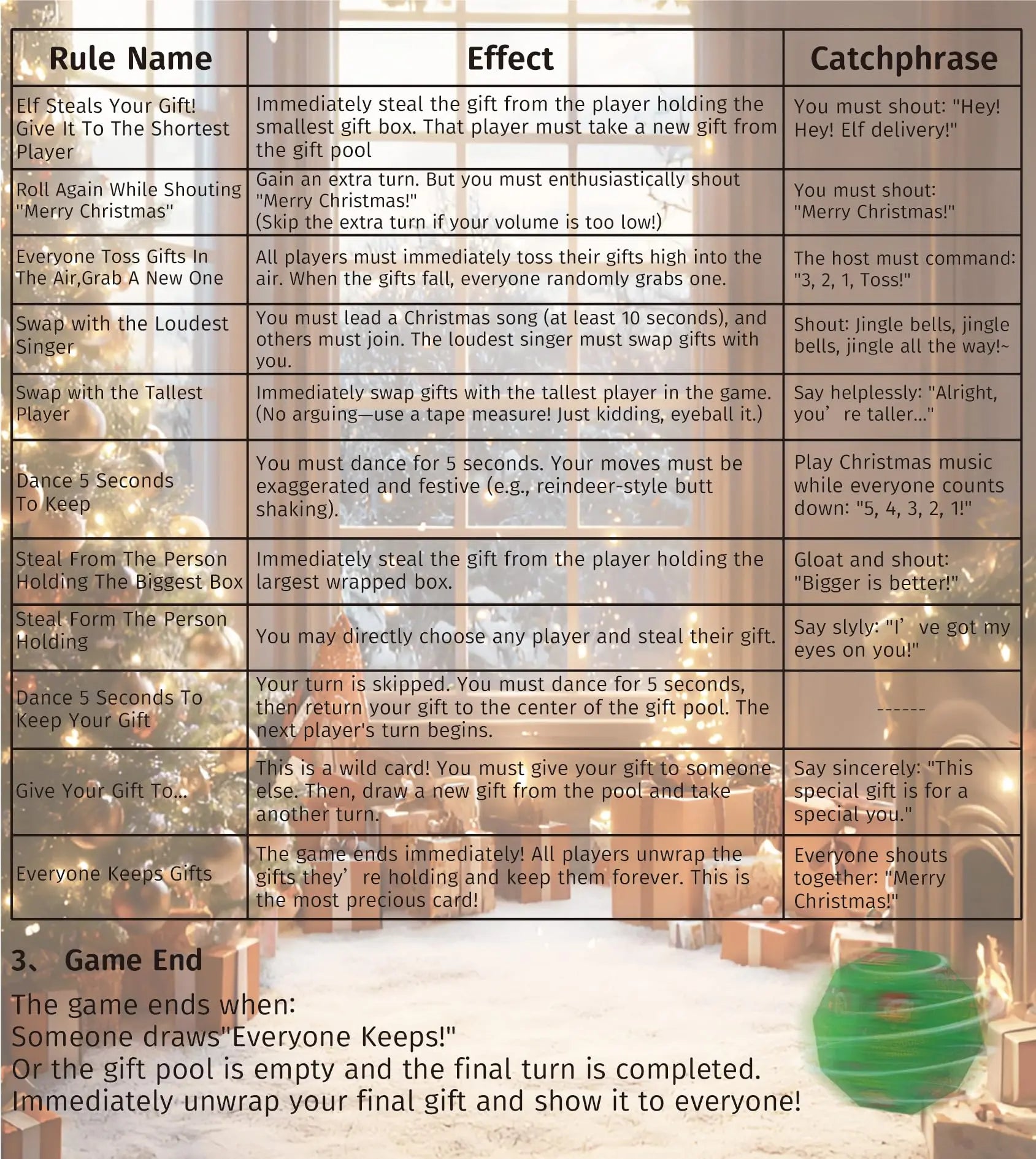 Santa Swap Gift Exchange Dice - Nexiopick™