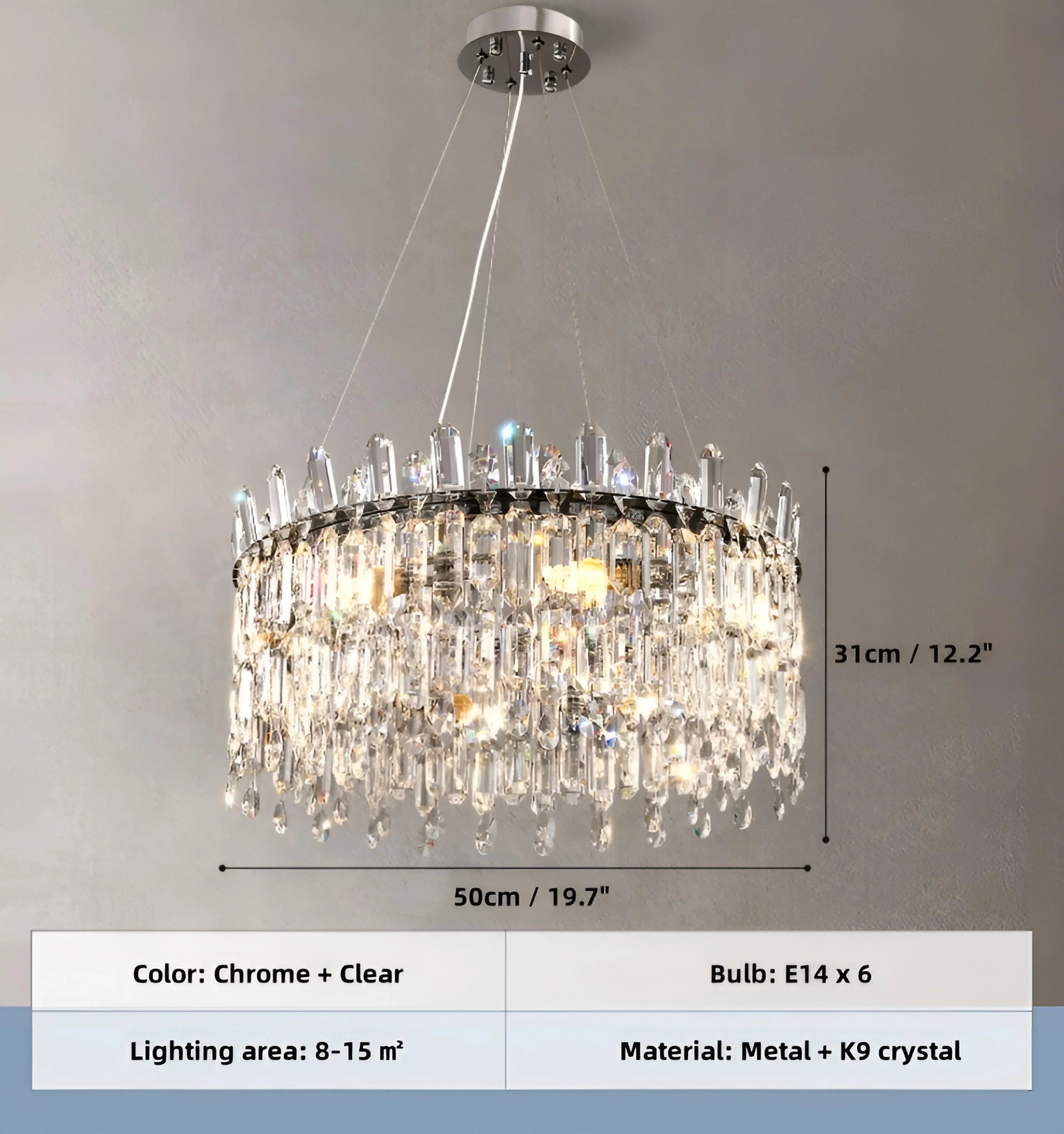 Serena Crystal Chandelier - NexioPick