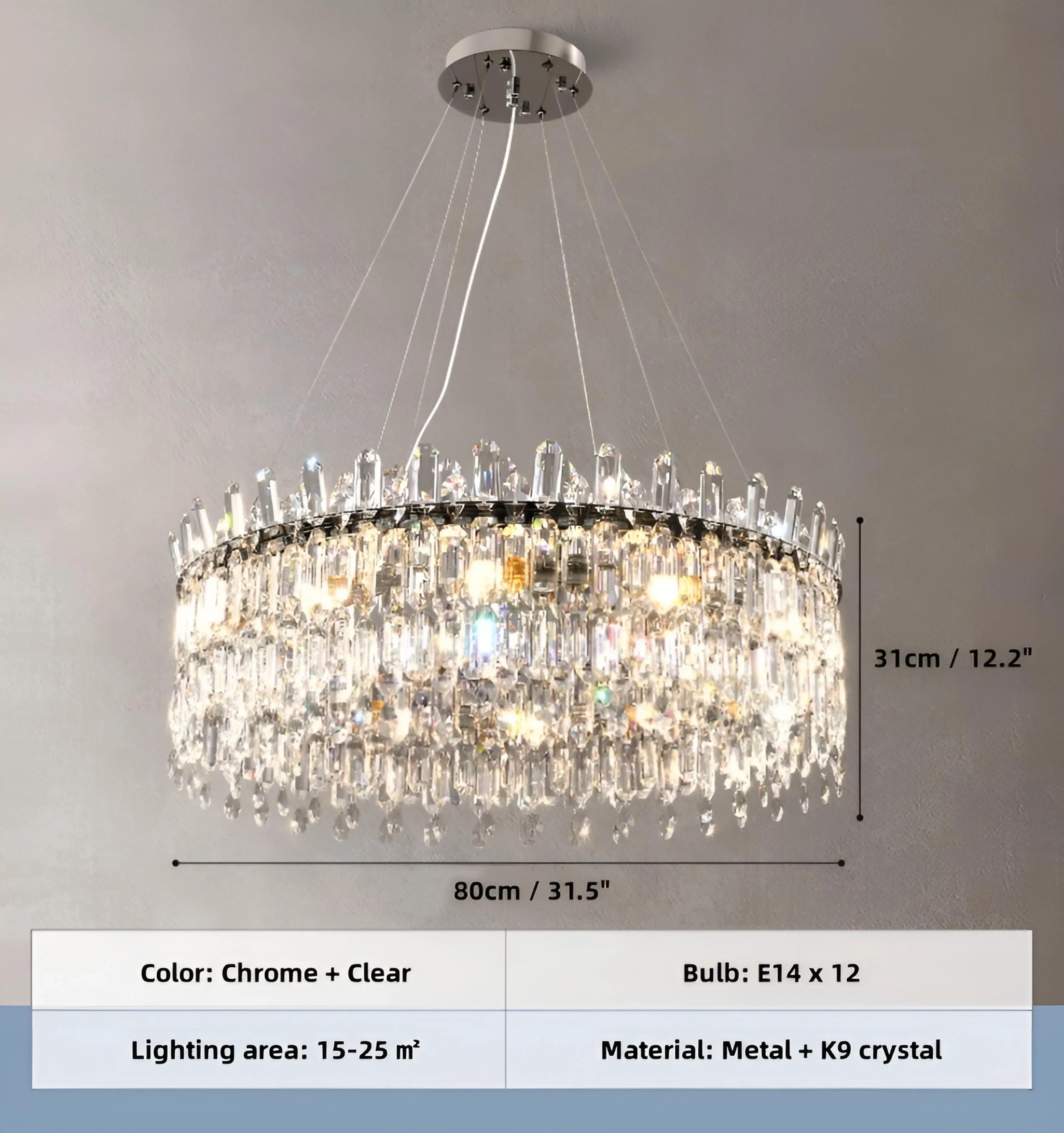 Serena Crystal Chandelier - NexioPick