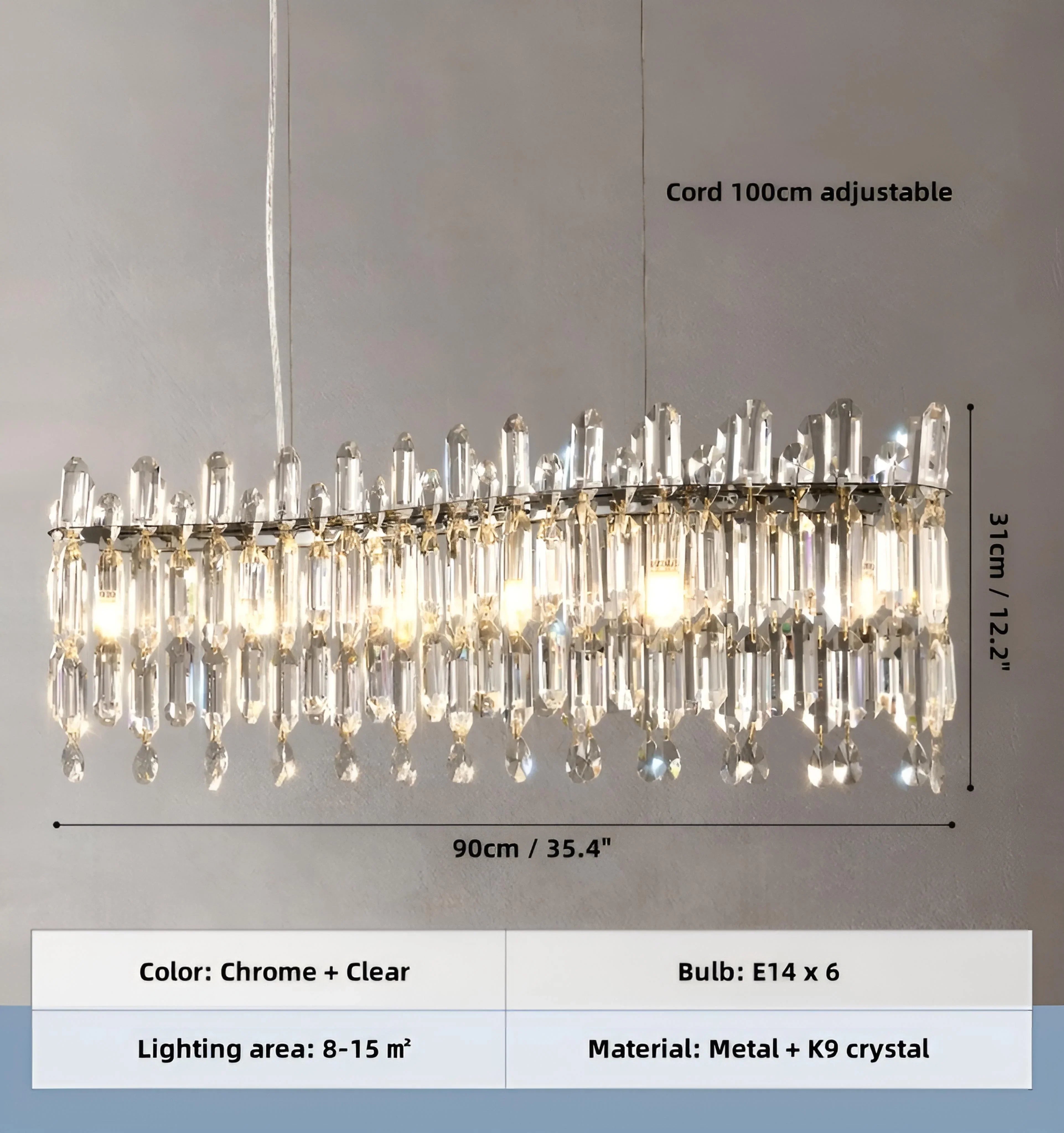 Serena Crystal Chandelier - NexioPick