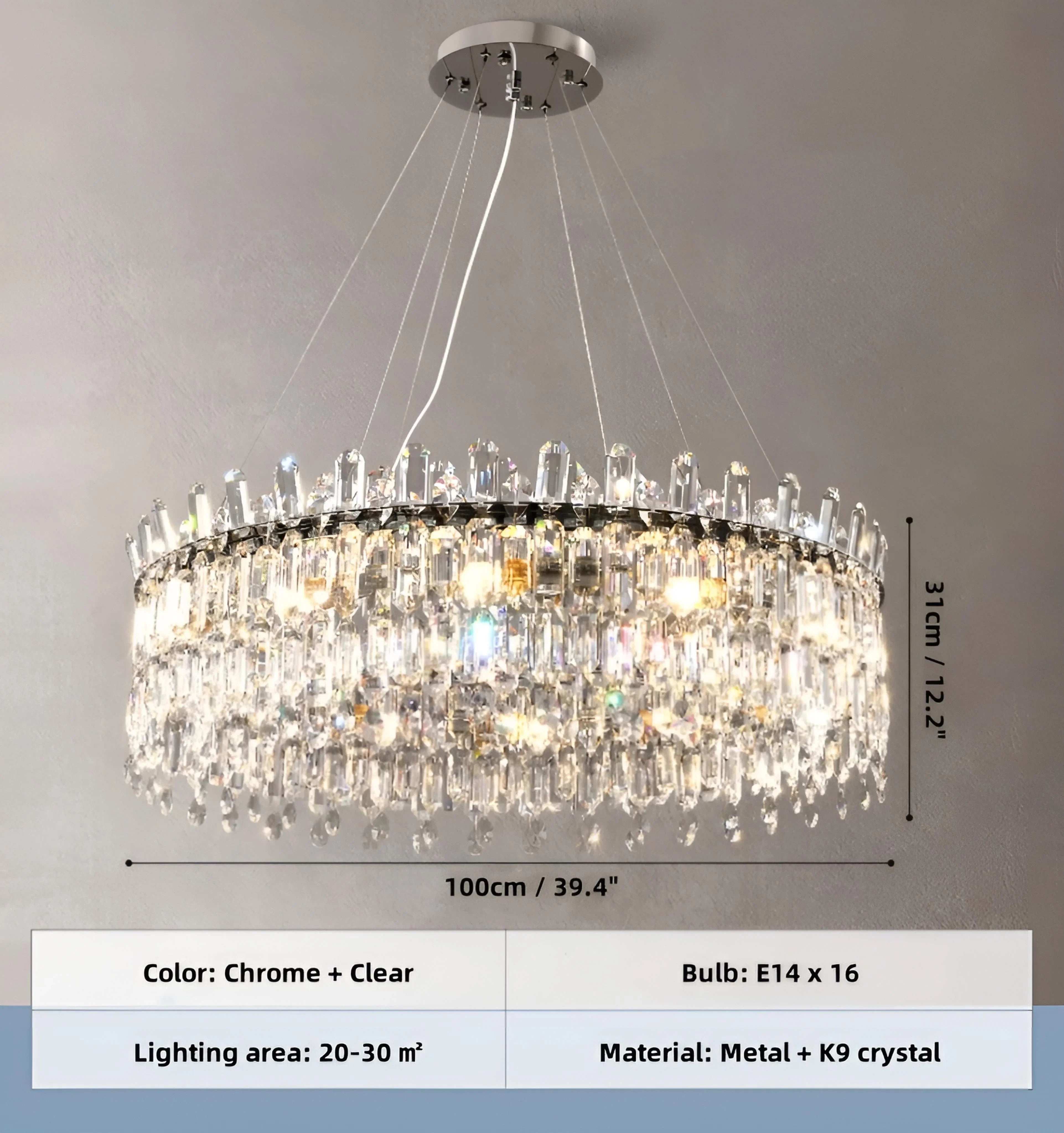 Serena Crystal Chandelier - NexioPick
