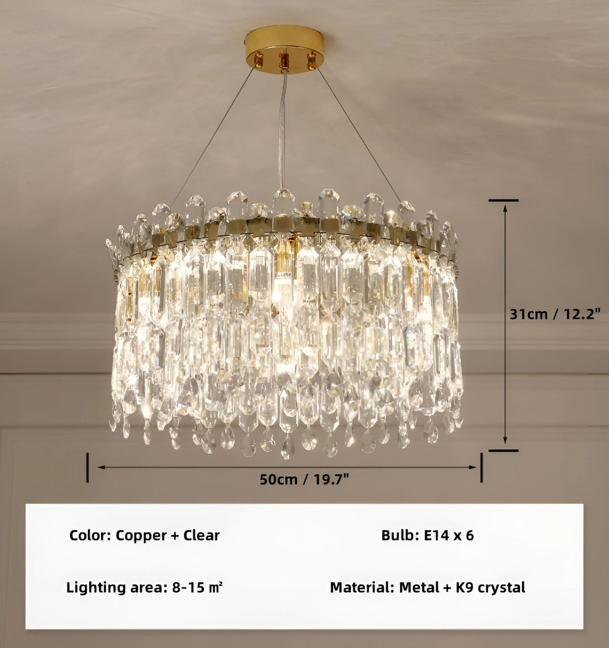 Serena Crystal Chandelier - NexioPick
