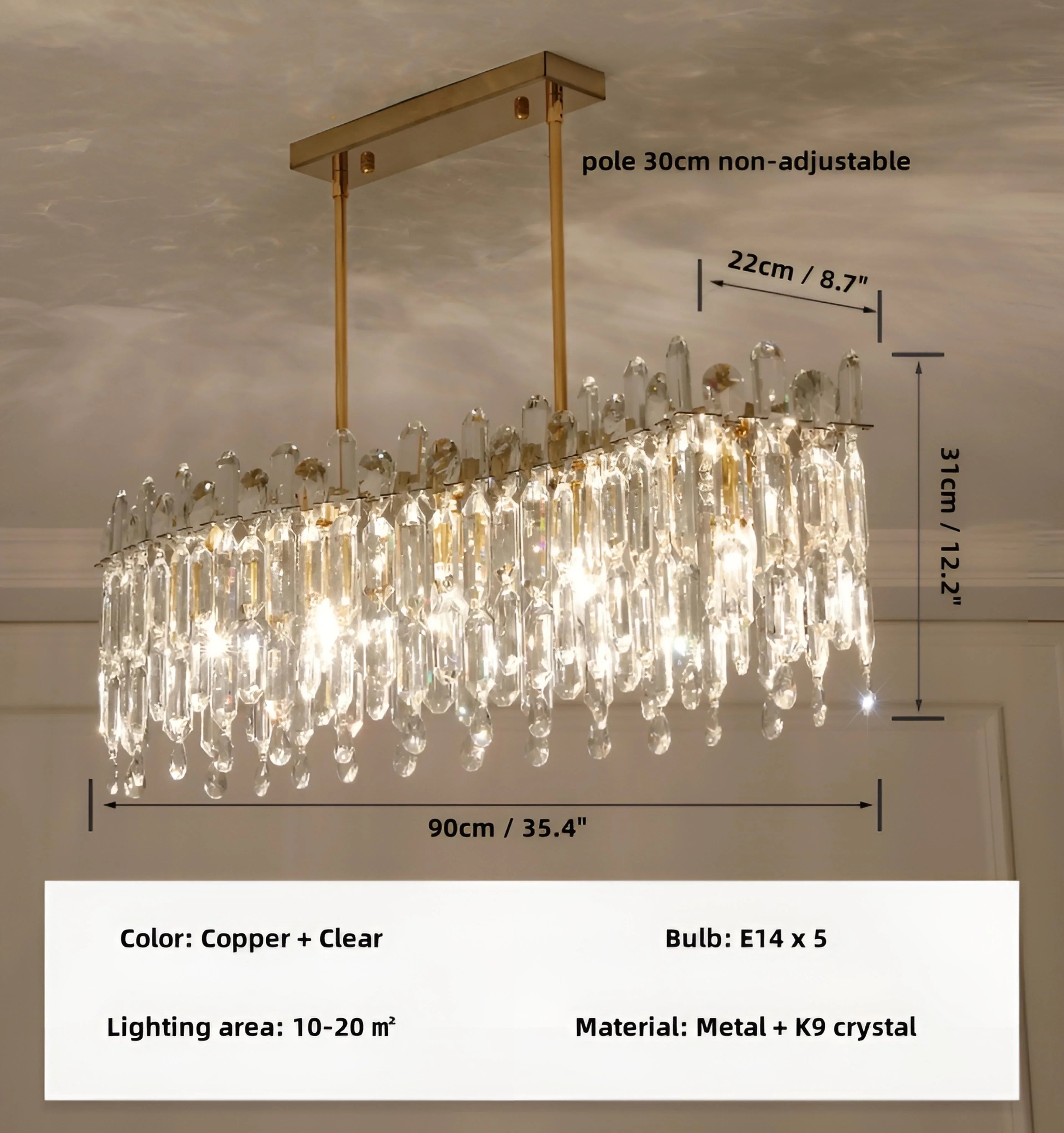 Serena Crystal Chandelier - NexioPick