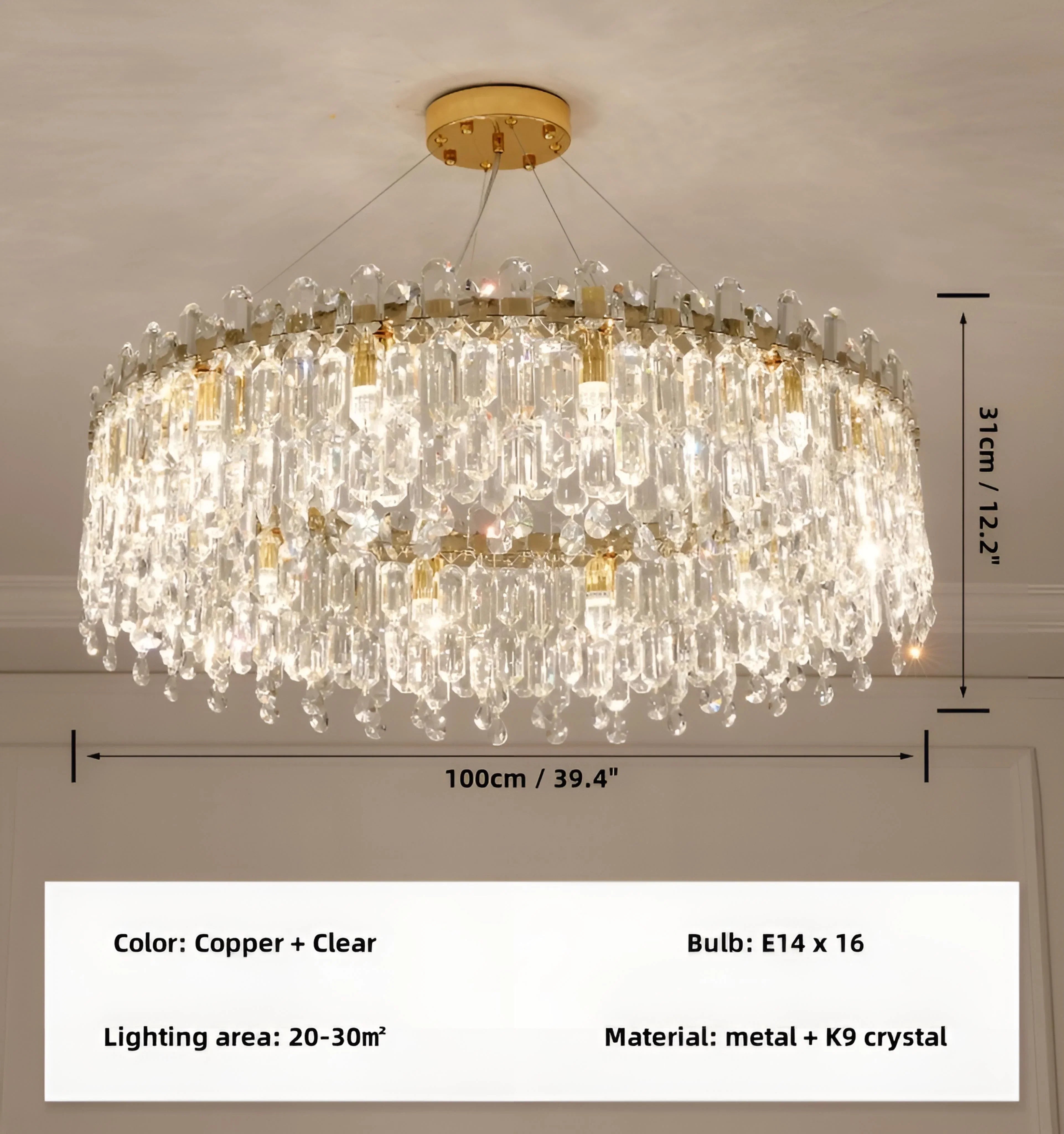Serena Crystal Chandelier - NexioPick