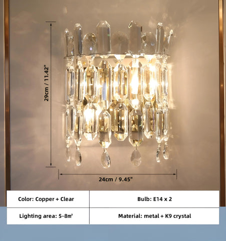 Serena Crystal Wall Lamp - NexioPick