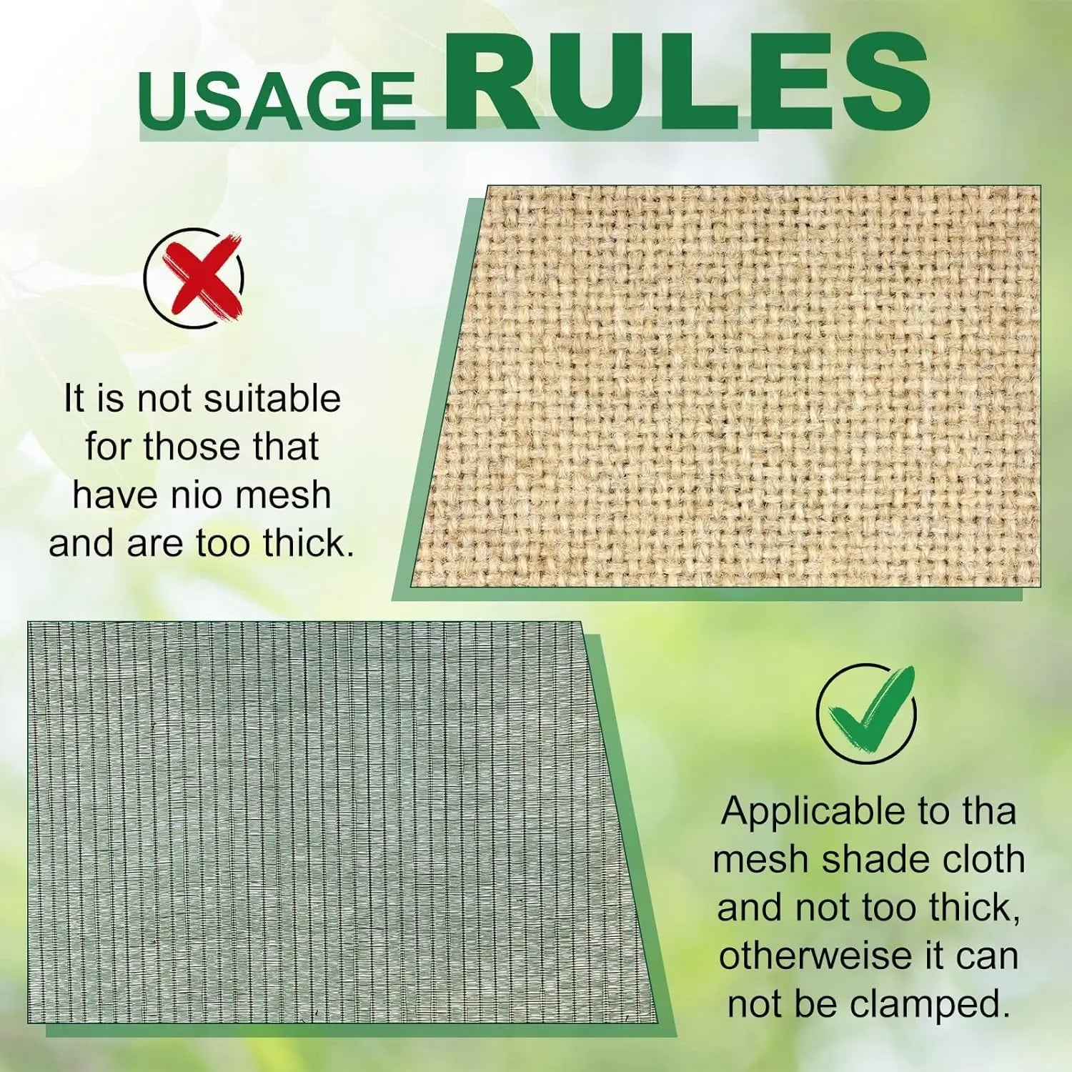 UV-Treated Mesh Clips – Secure & Reusable Fasteners for Shade Nets & Garden Covers (50-Pack)