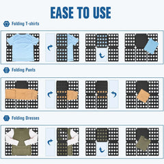 Shirt Folder Board – Easy Clothes Folding Organizer for T-shirts, Shirts & Linens