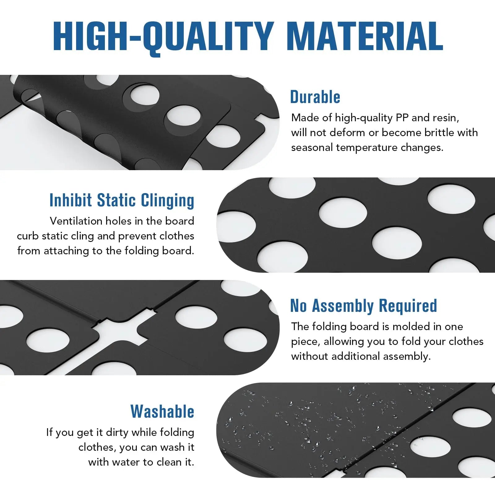 Shirt Folder Board – Easy Clothes Folding Organizer for T-shirts, Shirts & Linens