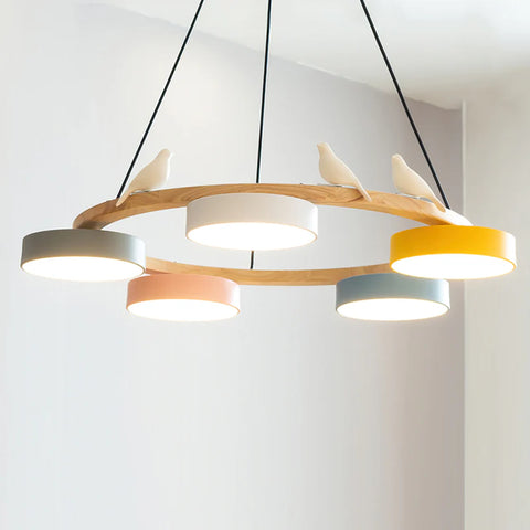Sienna Bird Round Chandelier
