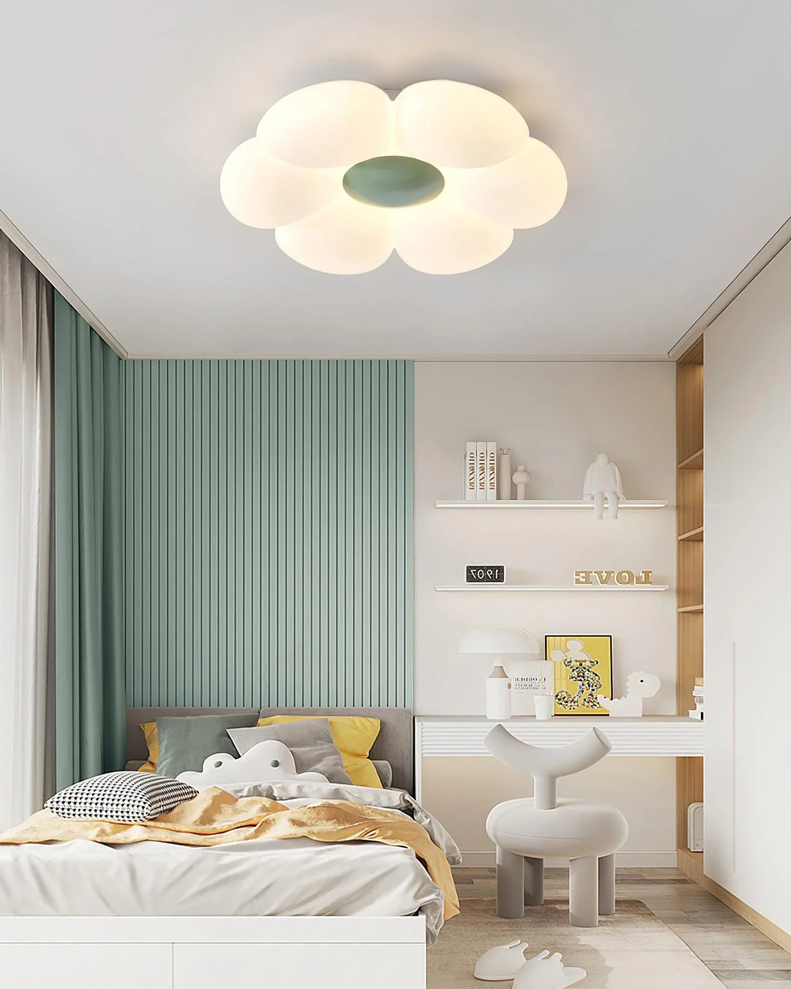 Six-leaf Flower Kids Room Ceiling Lamp - NexioPick