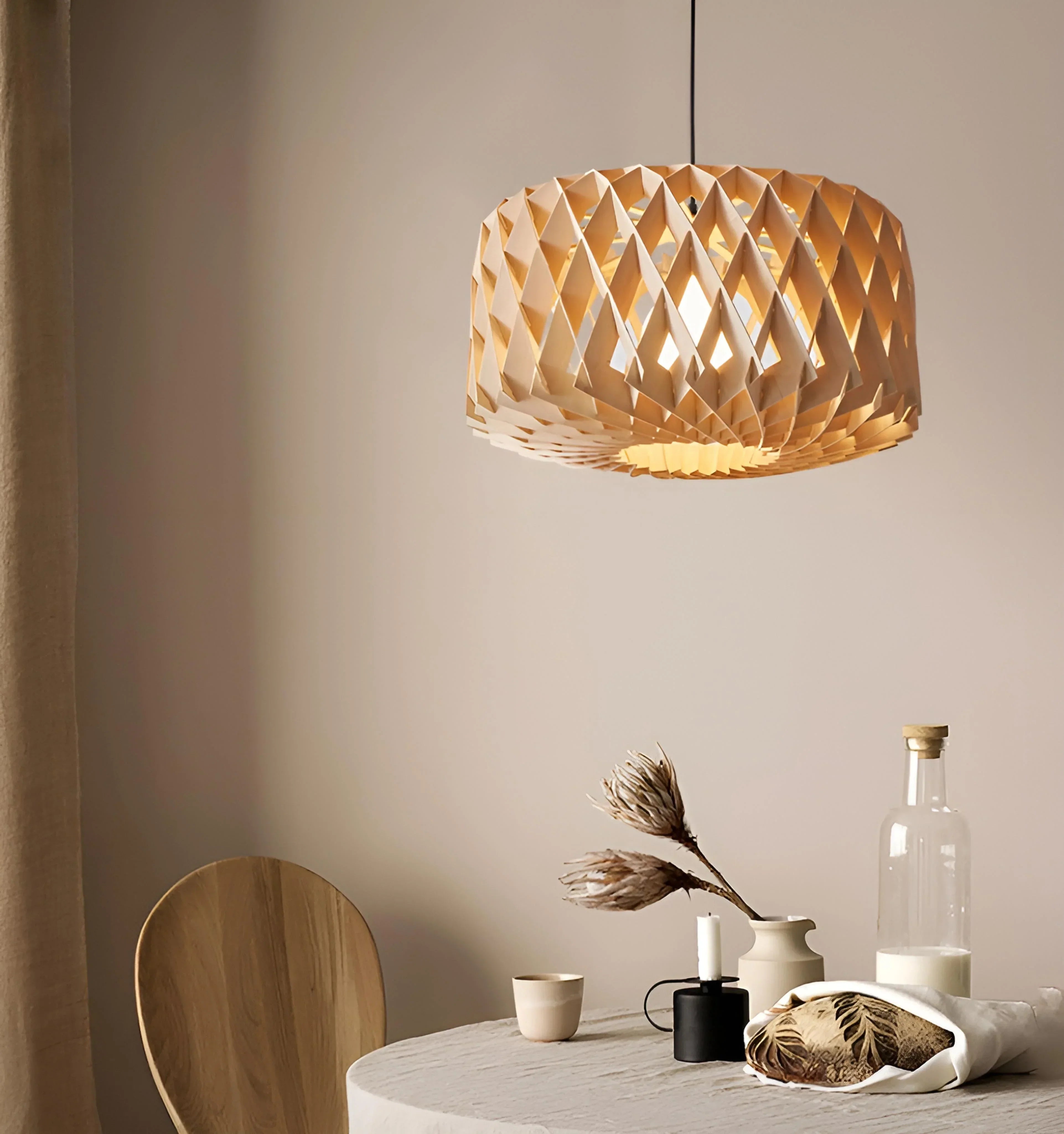 Soreluna Wood Pendant Light - NexioPick