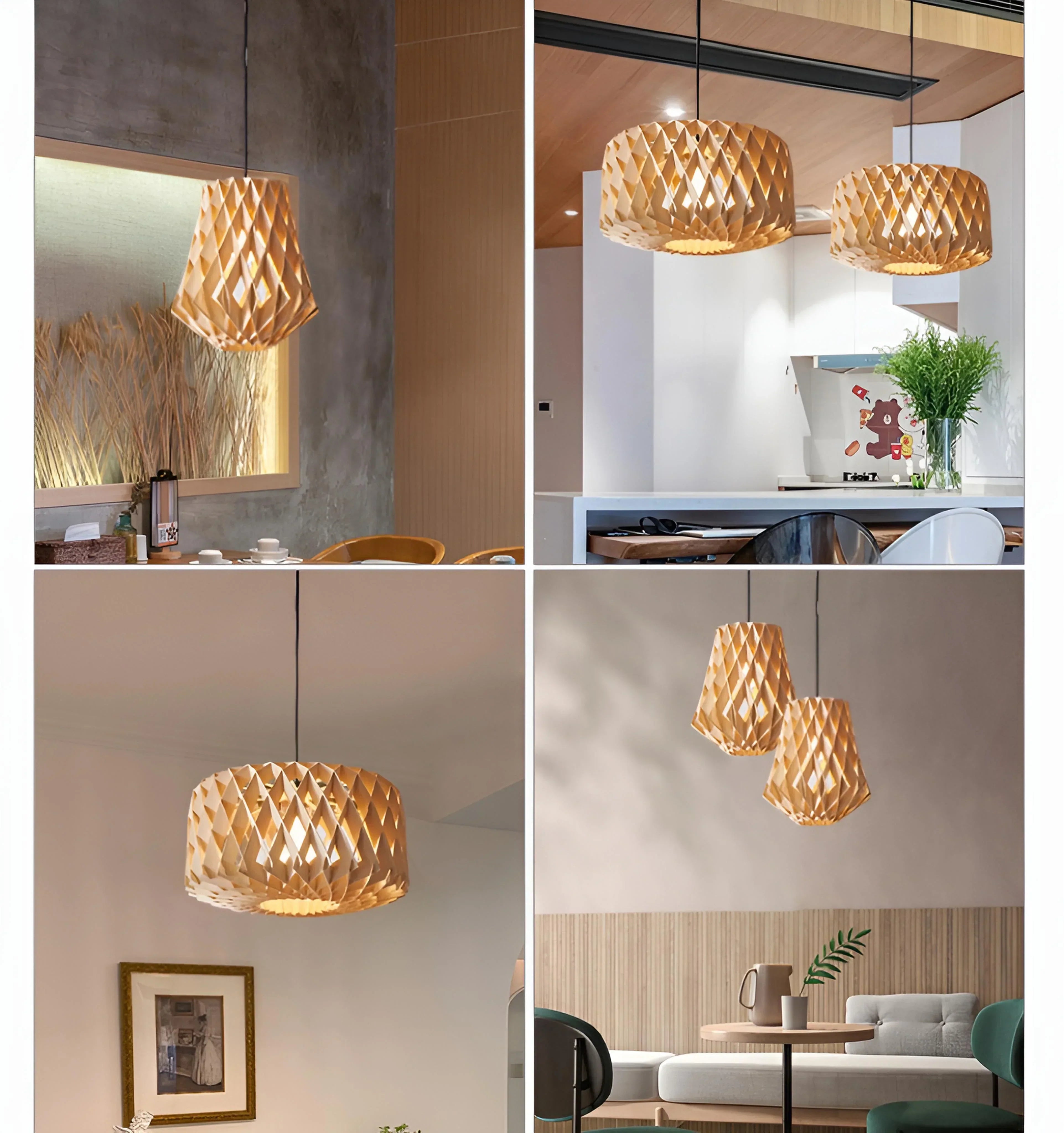 Soreluna Wood Pendant Light - NexioPick