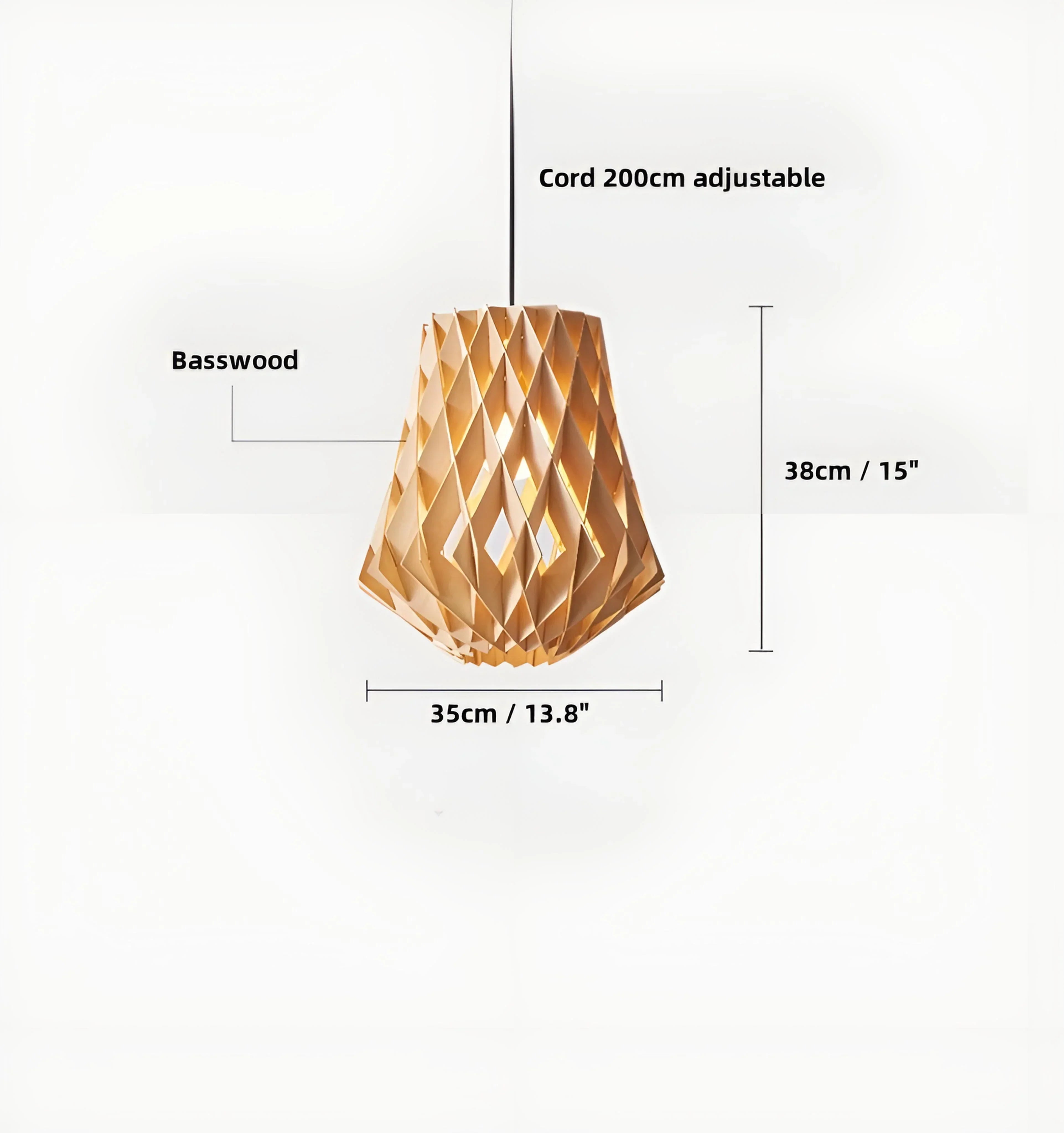 Soreluna Wood Pendant Light - NexioPick